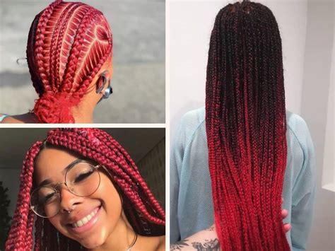 red box braids hairstyles|20 RED BRAIDS HAIRSTYLES